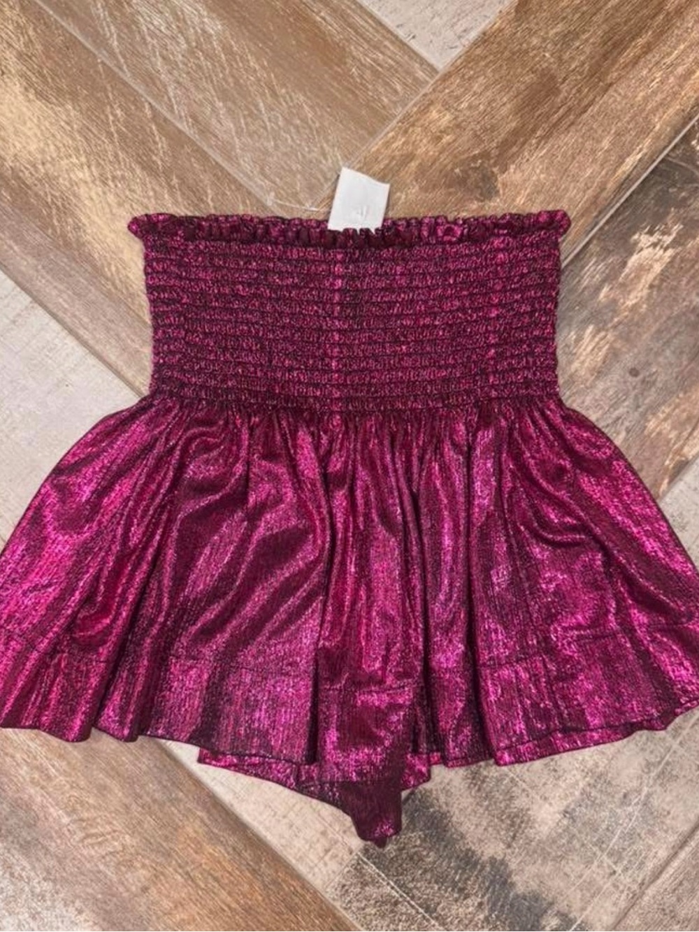 QUEEN OF SPARKLES Sparkly Pink Swing Shorts